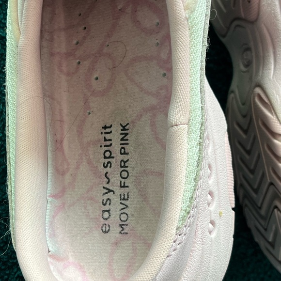 EASY SPIRIT “Move For Pink” Limited Edition White-Pink Travel Time Clogs, 8.5M - Picture 7 of 15